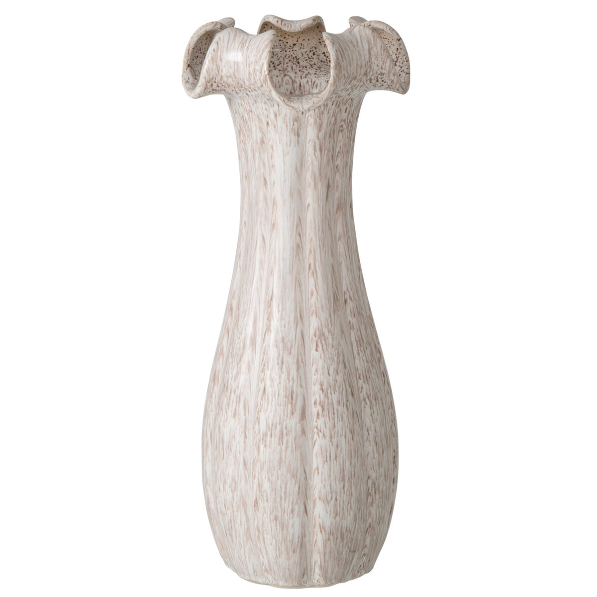 Vaas Geglazuurd Keramiek Beige Large J-Line