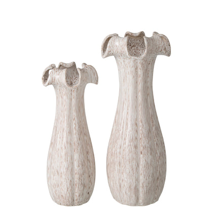 Vaas Geglazuurd Keramiek Beige Large J-Line