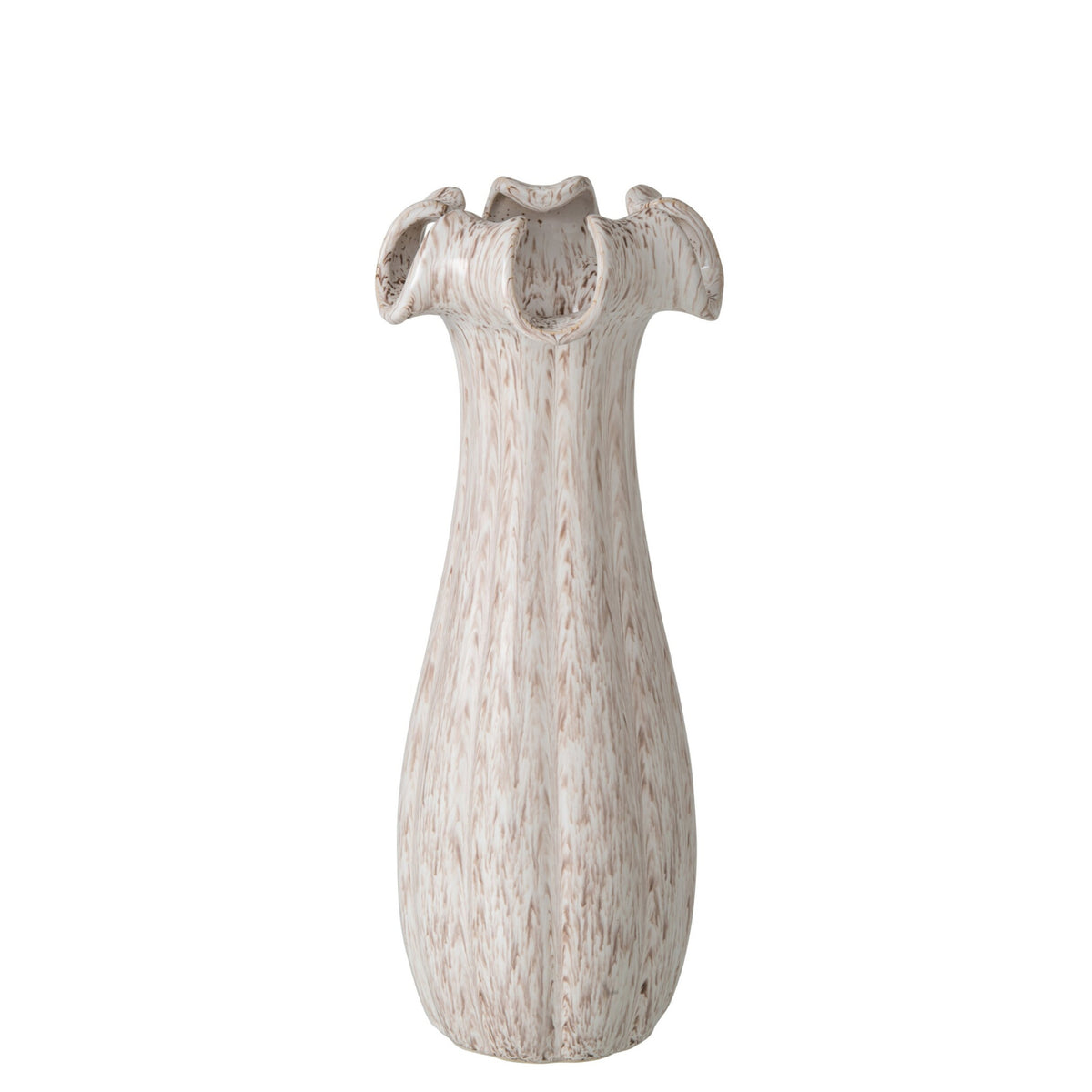 Vaas Geglazuurd Keramiek Beige Small J-Line