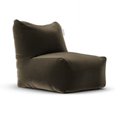 Velvet Lounge SeatXL Taupe van Laui Lounge, grijsbruine loungestoel van velvet voor binnen