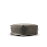 Laui Lounge Velvet Square Pouf Khaki, kakigroene velvet poef van 68x68 cm