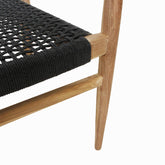 Verano Terrasstoel met Armleuning Zwart Raw Materials - Terrasstoel - Raw Materials - livinglovely.nl