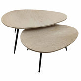Veria Salontafel Beige Marmer set of 2 PTMD - Salontafel - PTMD - livinglovely.nl
