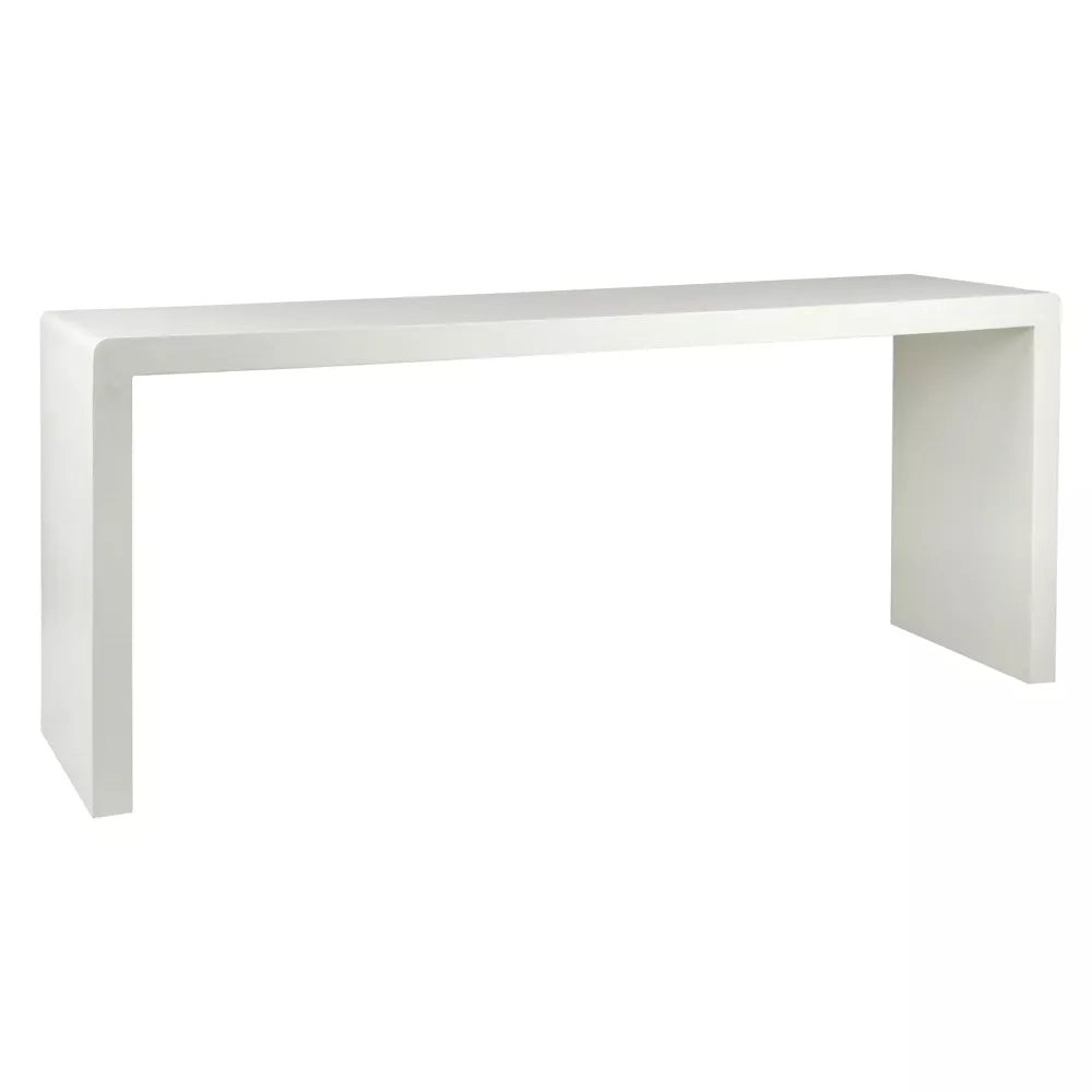 VERONA - console - kalkpleister - L 180 x W 45 x H 76 cm - gebroken wit Pomax - Sidetable - Pomax - livinglovely.nl