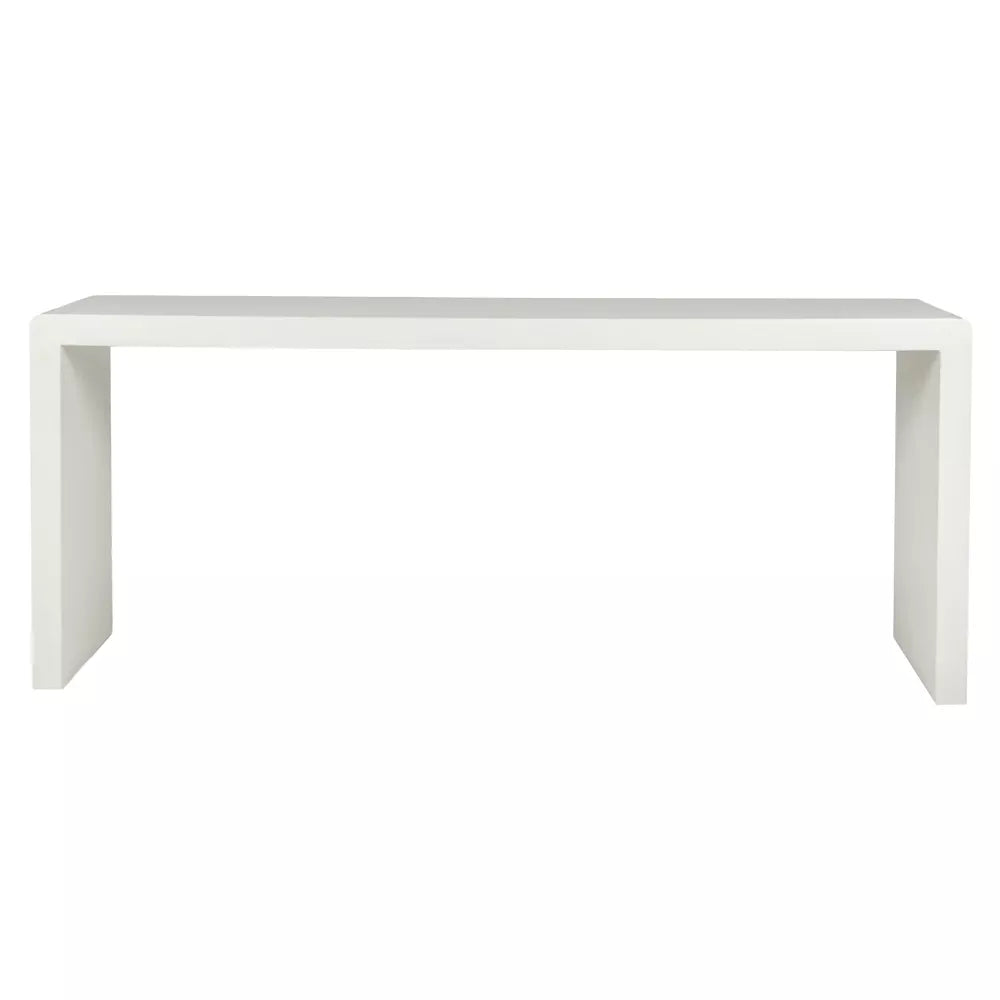 VERONA - console - kalkpleister - L 180 x W 45 x H 76 cm - gebroken wit Pomax - Sidetable - Pomax - livinglovely.nl