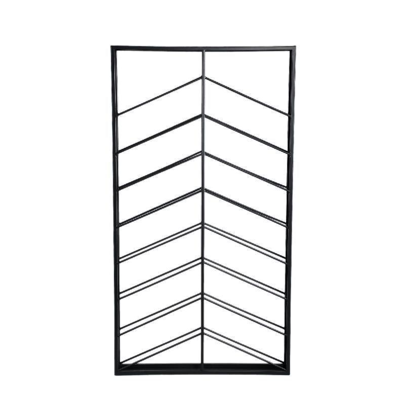 Vinno Wijnrek - 65 x 8 x 120 cm - Ijzer - Zwart PTMD - Wijnrek - PTMD - livinglovely.nl