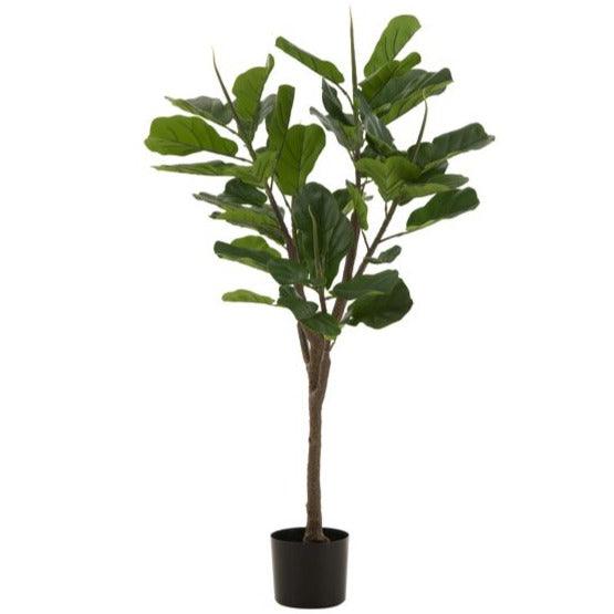 Vioolbladplant Plastiek Groen - Kunstplant - J-Line - livinglovely.nl