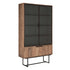 Vitrinekast Odeon Hoog 210cm verweerd teakhout DTP Home