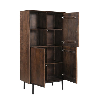 Ravenstein vitrinekast van Livingfurn in Chestnut, 90cm breed