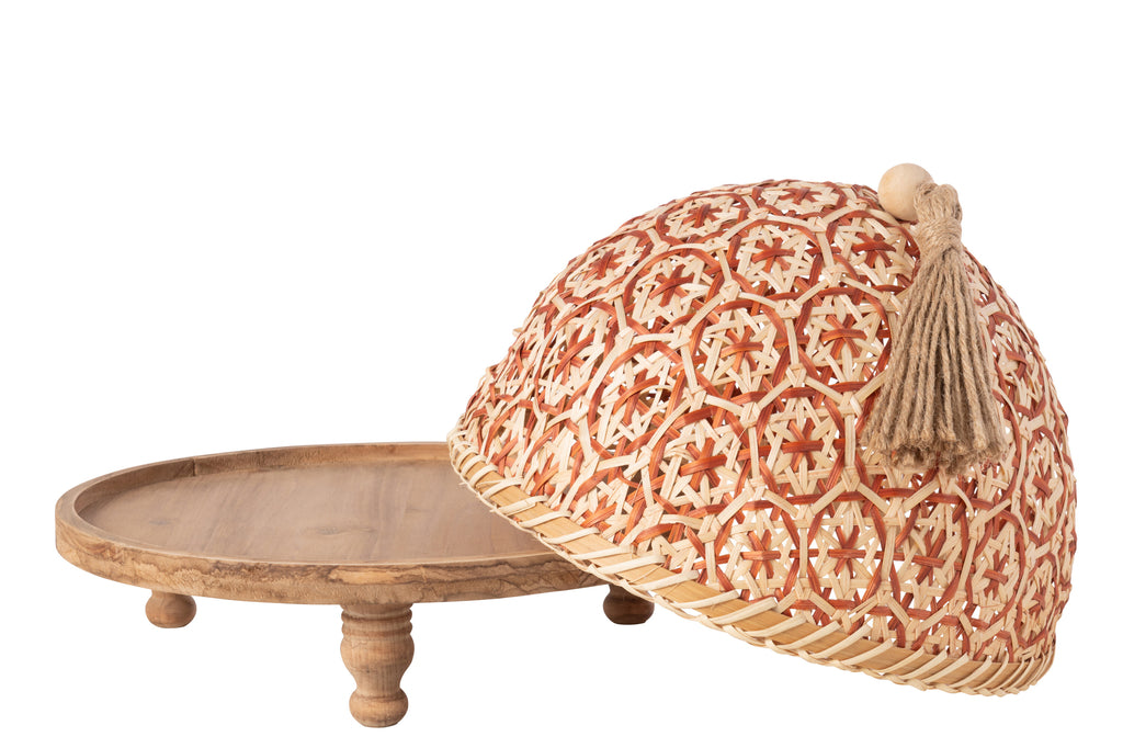 Vliegenkap Sparhout Naturel - Keukenaccessoire - J-Line - livinglovely.nl