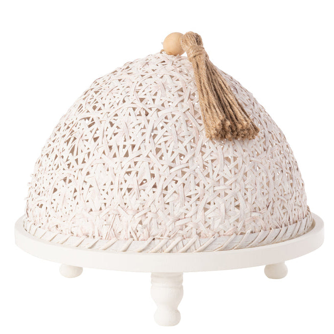 Vliegenkap Sparhout Wit - Keukenaccessoire - J-Line - livinglovely.nl