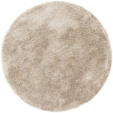Vloerkleed Crown Beige Rond 150cm van MUST Living in beige, 100% polyester, volledig in beeld op een neutrale achtergrond