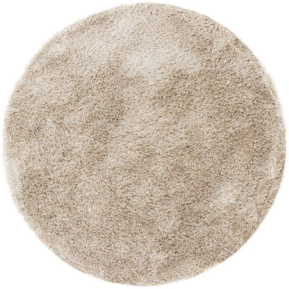 Vloerkleed Crown Polyester Beige Rond 200cm van MUST Living, volledig in beeld op een neutrale achtergrond