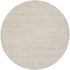 Vloerkleed Hero Jute Wol Ivoor Naturel Rond 150cm van MUST Living, volledig in beeld op een neutrale achtergrond