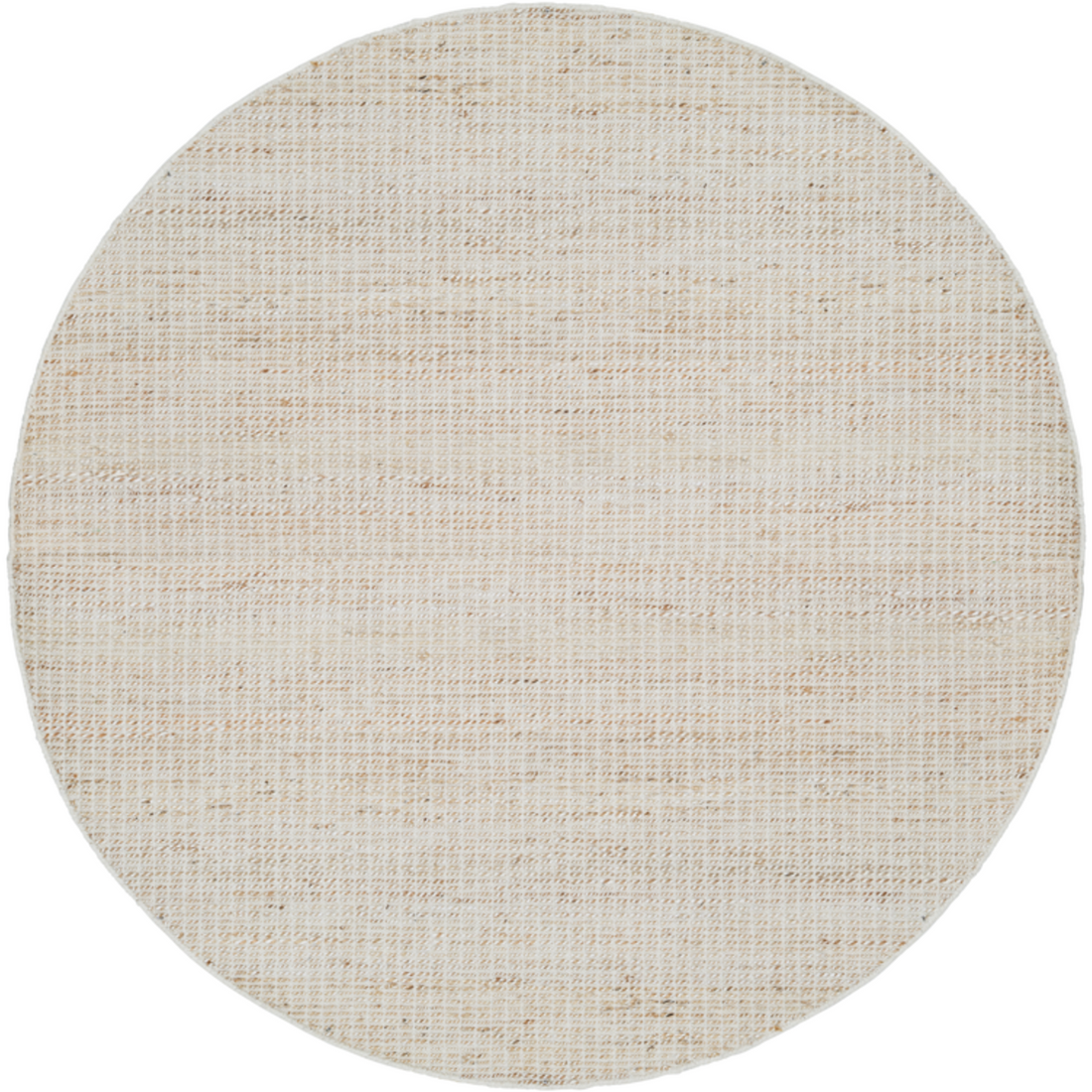 Vloerkleed Hero Ivoor Naturel Rond 200cm van MUST Living, volledig in beeld op een neutrale achtergrond