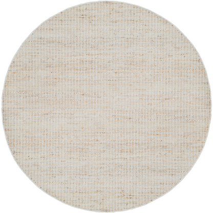 Vloerkleed Hero Ivoor Naturel Rond 200cm van MUST Living, volledig in beeld op een neutrale achtergrond