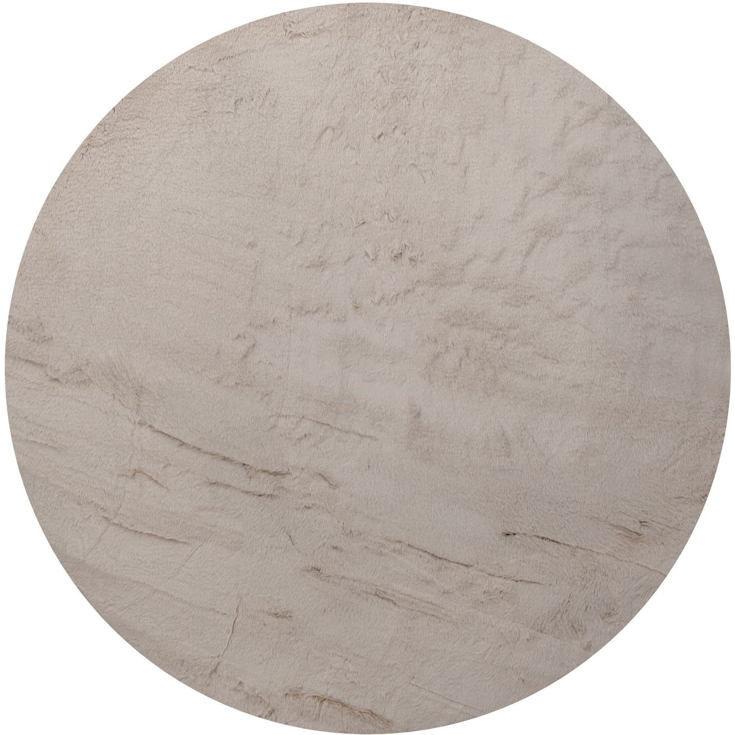 Vloerkleed Lodge Taupe Rond 200cm van MUST Living in taupe, 100% polyester, volledig in beeld op een neutrale achtergrond