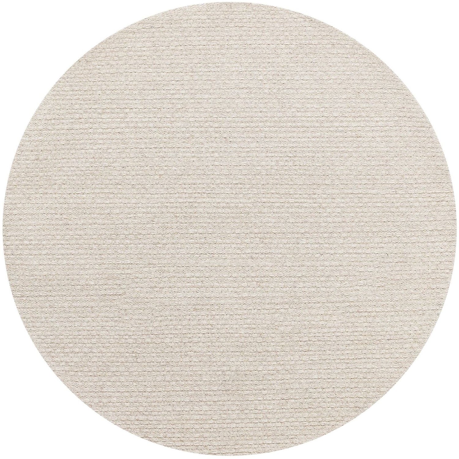 Vloerkleed Nirvana Wol Polyester Beige Rond 250cm van MUST Living, volledig in beeld op een neutrale achtergrond