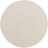 Vloerkleed Nirvana Wol Polyester Beige Rond 250cm van MUST Living, volledig in beeld op een neutrale achtergrond