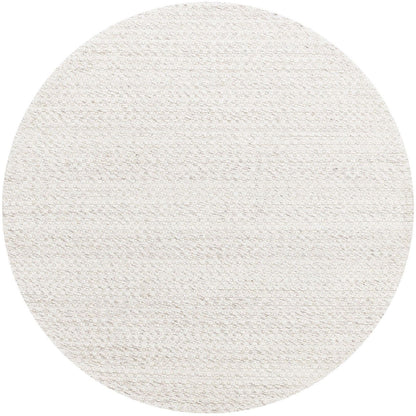 Vloerkleed Nirvana Ivoor Rond 150cm van MUST Living, volledig in beeld op een neutrale achtergrond