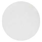 Rond vloerkleed Noble van MUST Living in ivoorkleurig polyester met een doorsnede van 150 cm