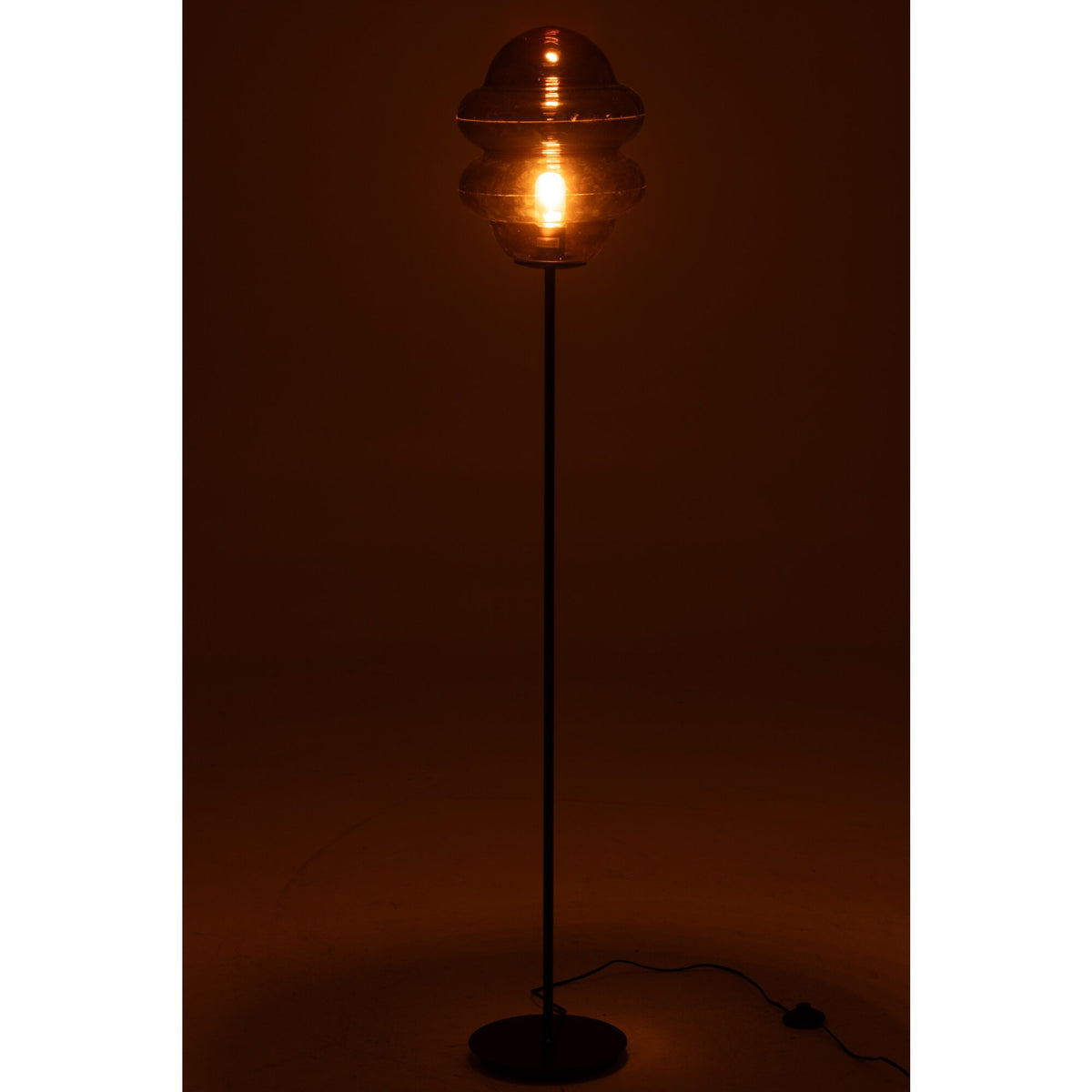 Vloerlamp Honinglepel Glas Bruin H160cm J-Line