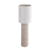 Vloerlamp Joanne - 45x45x150 cm - Suede - Beige Naturel PTMD - Vloerlamp - PTMD - livinglovely.nl