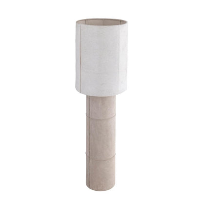 Vloerlamp Joanne - 45x45x150 cm - Suede - Beige Naturel PTMD - Vloerlamp - PTMD - livinglovely.nl