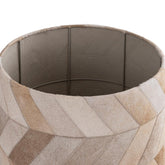 Vloerlamp Joanne - 45x45x150 cm - Suede - Beige Patched PTMD - Vloerlamp - PTMD - livinglovely.nl