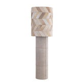Vloerlamp Joanne - 45x45x150 cm - Suede - Beige Patched PTMD - Vloerlamp - PTMD - livinglovely.nl