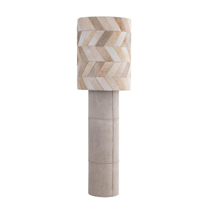 Vloerlamp Joanne - 45x45x150 cm - Suede - Beige Patched PTMD - Vloerlamp - PTMD - livinglovely.nl
