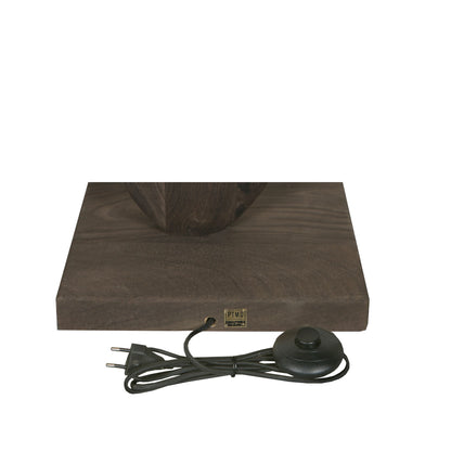 Vloerlamp Kodey Brown Mango Wood Base PTMD - Vloerlamp - PTMD - livinglovely.nl