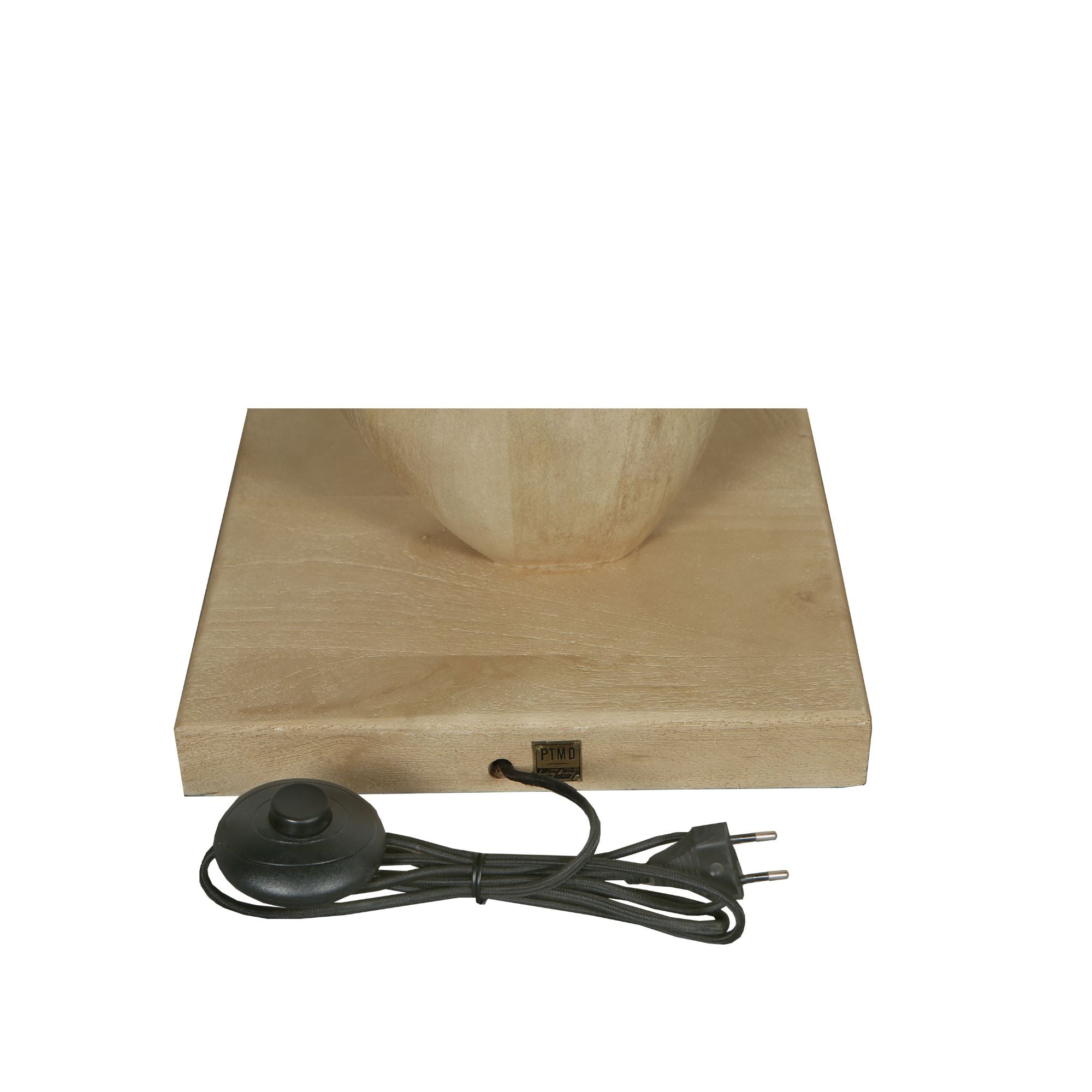 Vloerlamp Kodey Natural Mango Wood Base PTMD - Vloerlamp - PTMD - livinglovely.nl