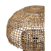 Detail van het open vlechtwerk van abacavezel op de Mushroom kap