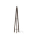Vloerlamp Porto Cristo van MUST Living, driepoot van gerecycled teakhout in blackwash