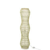 Vloerlamp Rotan Metaal Getwist Groen J-Line - Vloerlamp - J-Line - livinglovely.nl