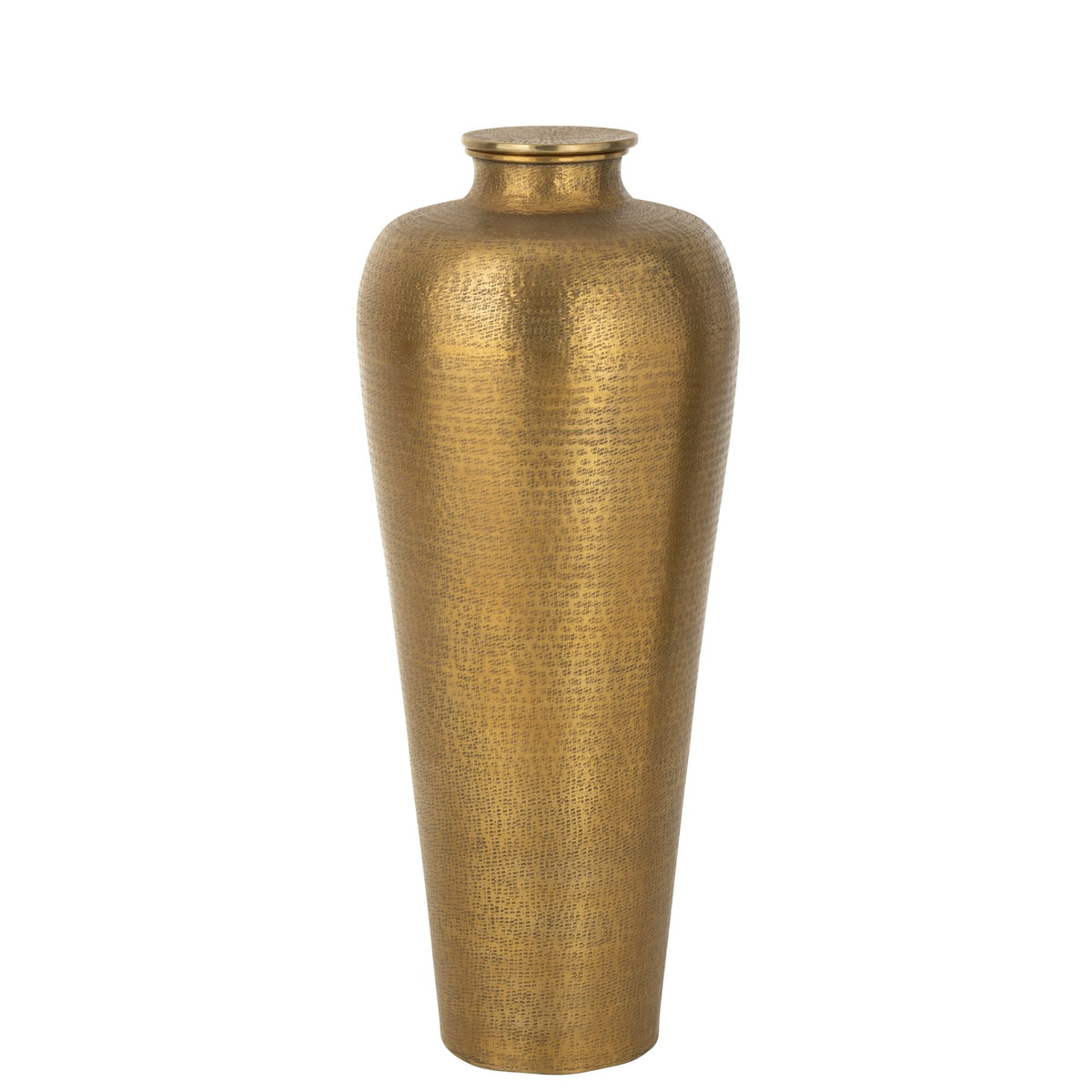 Vloervaas Cilinder Aluminium Goud  J-Line