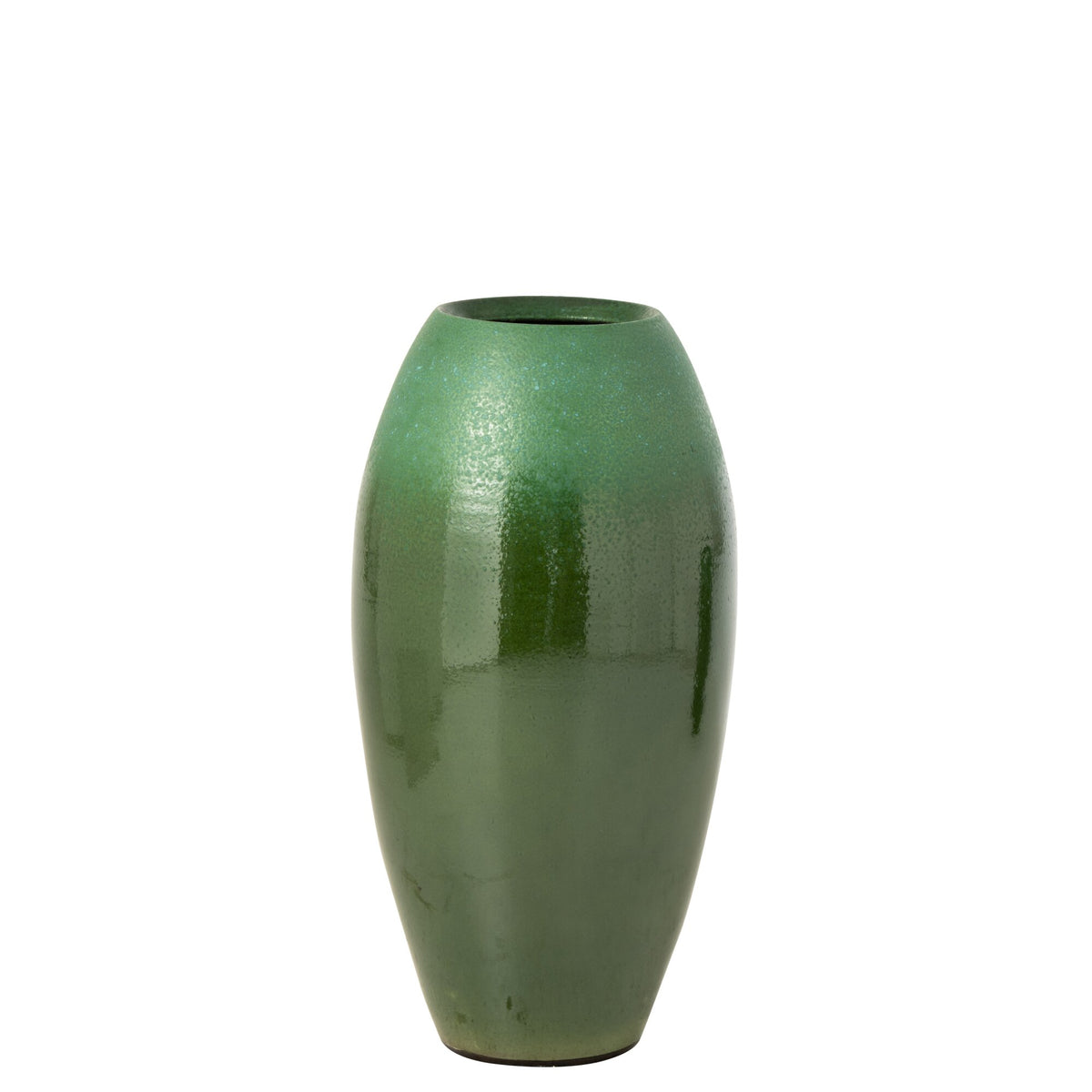 Vloervaas Keramiek Donkergroen/Turquoise Medium J-Line