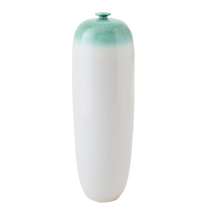 Vloervaas Keramiek Mintgroen/Wit Large J-Line