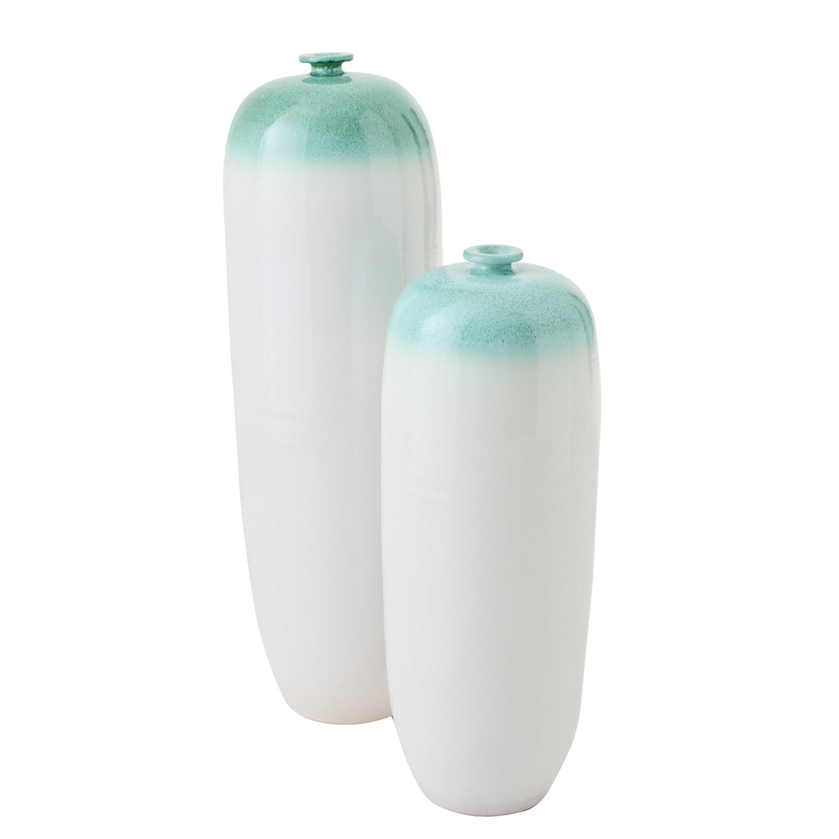 Vloervaas Keramiek Mintgroen/Wit Large J-Line
