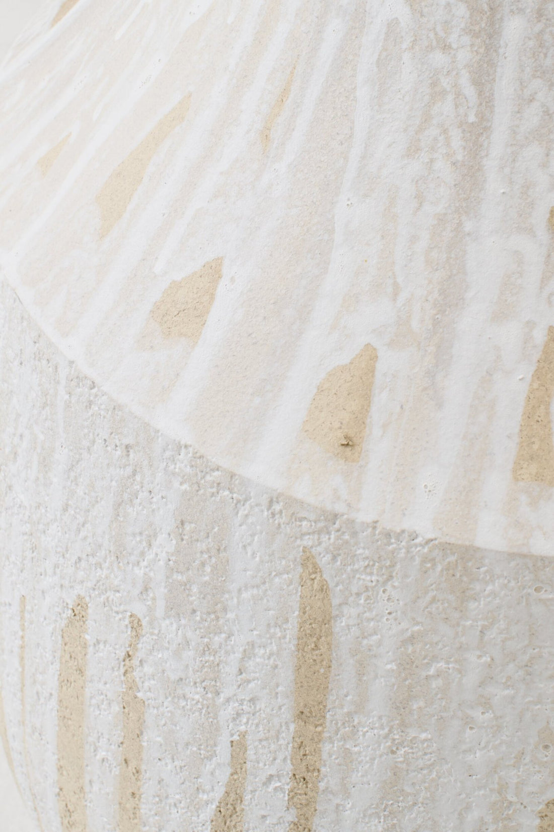 Vloervaas Keramiek Wit/Lichtbeige Small J-Line