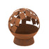 Vuurkorf Rond Abstract Ijzer Roest - Buitenhaard - J-Line - livinglovely.nl