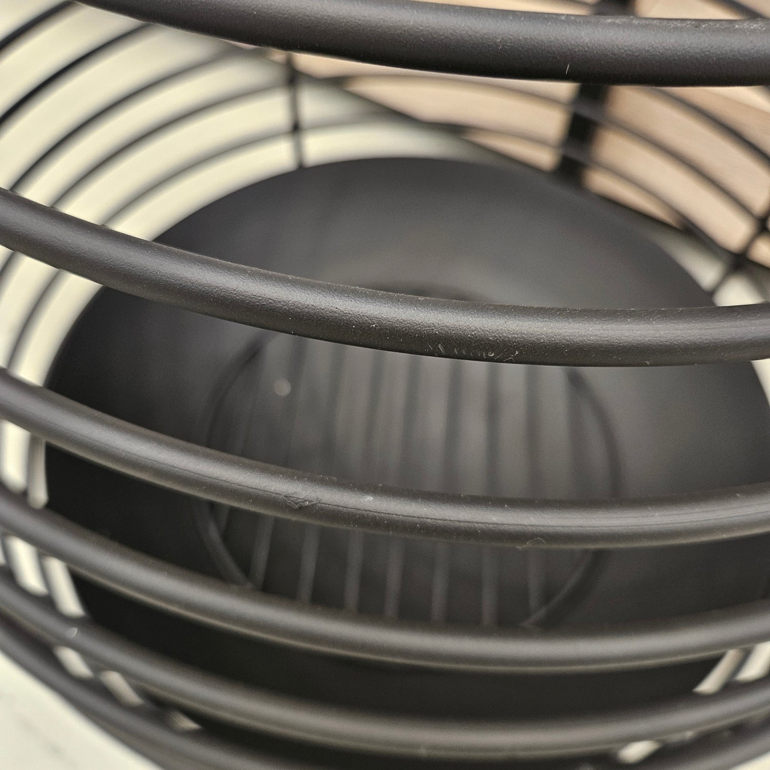 Vuurkorf Rond Ringen Metaal Zwart Small Dia40xH40cm J-Line - Buitenhaard - J-Line - livinglovely.nl