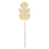 Wandblad Persica van MUST Living, hoog gedroogd palmblad in naturel zandkleur op witte achtergrond