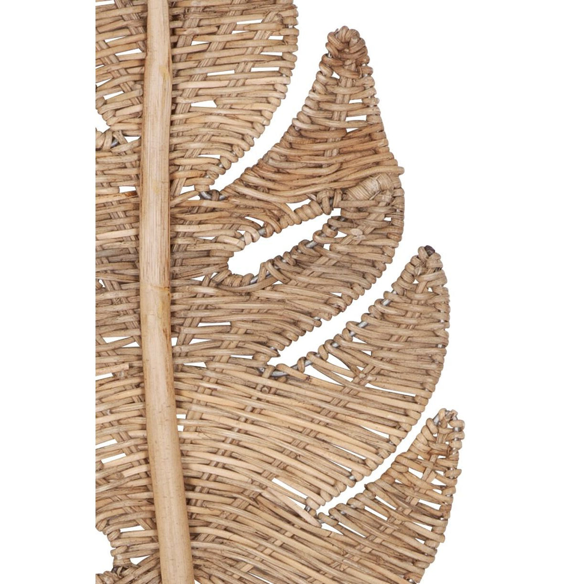 Wandblad Perzik Small van MUST Living, naturel bladvormig wandpaneel in een warm ingericht interieur
