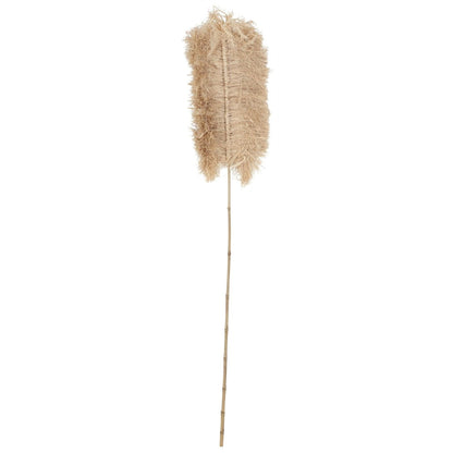 Wandblad Sisal van MUST Living aan een lichte muur naast natuurlijke woonaccessoires
