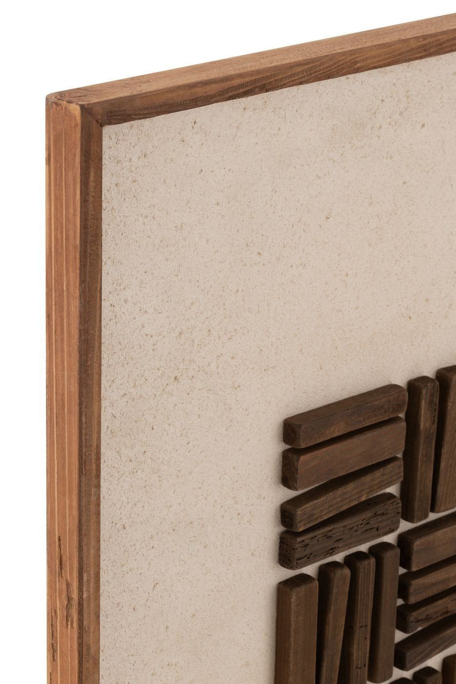 Wanddecoratie John Dennenhout/Canvas Naturel - Schilderij - J-Line - livinglovely.nl