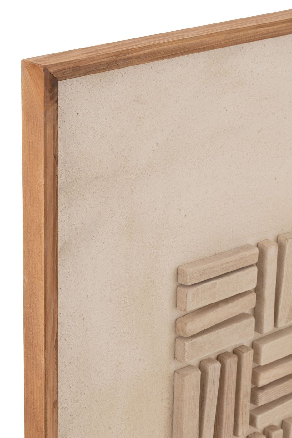 Wanddecoratie John Dennenhout/Canvas Wit - Schilderij - J-Line - livinglovely.nl