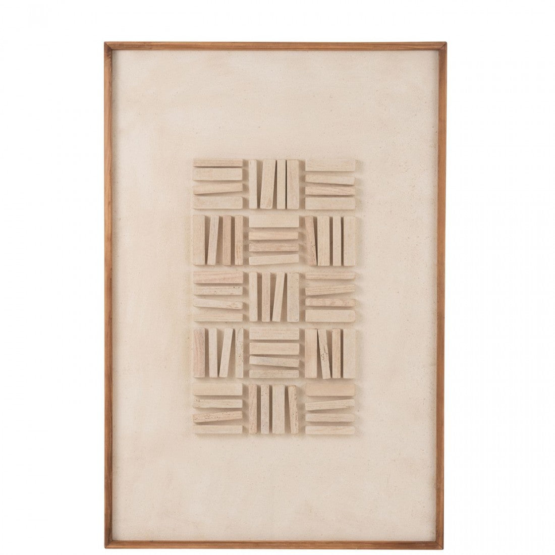 Wanddecoratie John Dennenhout/Canvas Wit - Schilderij - J-Line - livinglovely.nl