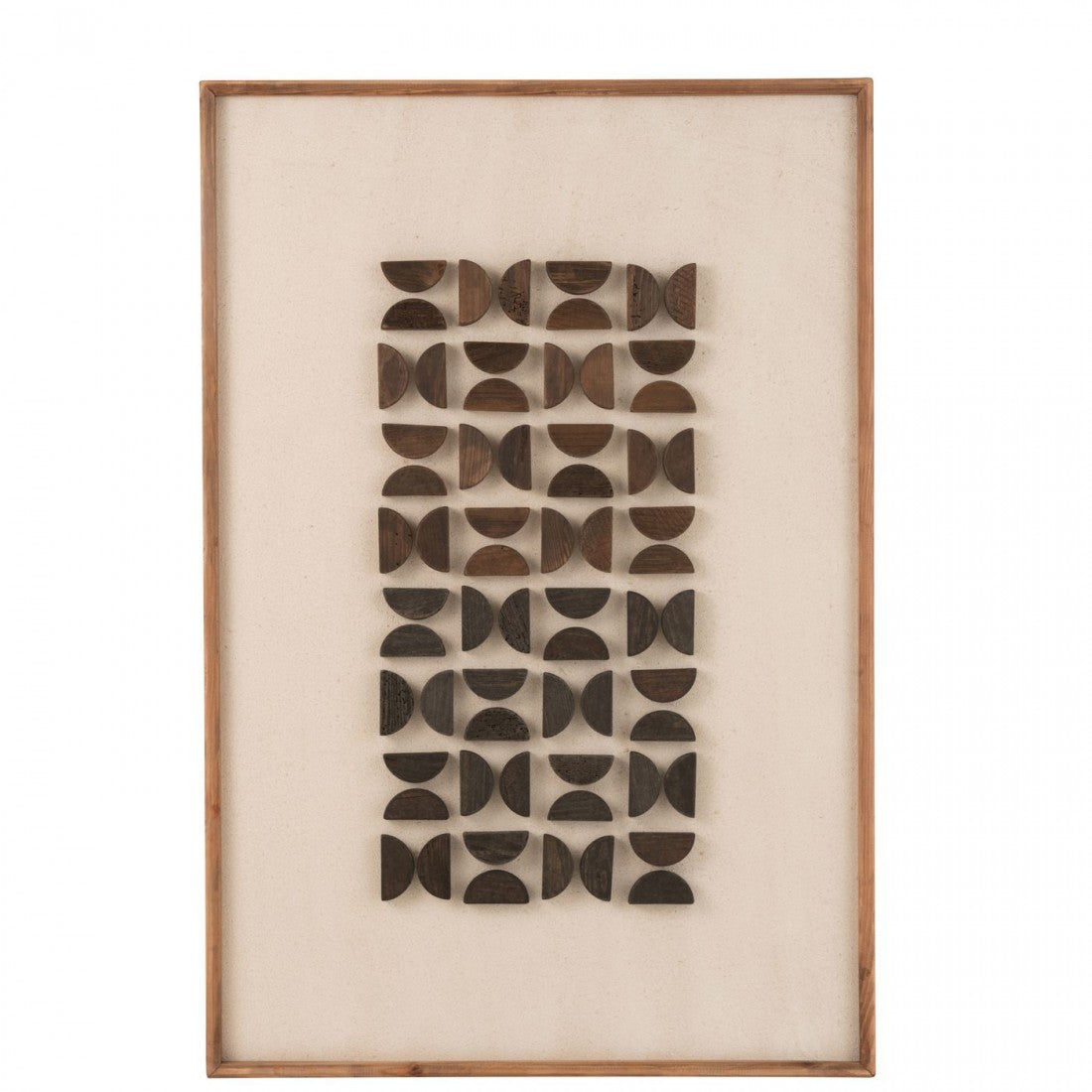 Wanddecoratie Josh Dennenhout/Canvas Naturel - Schilderij - J-Line - livinglovely.nl